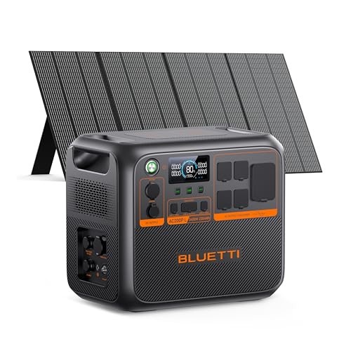 Bluetti AC200PL solar generator with 350W panel