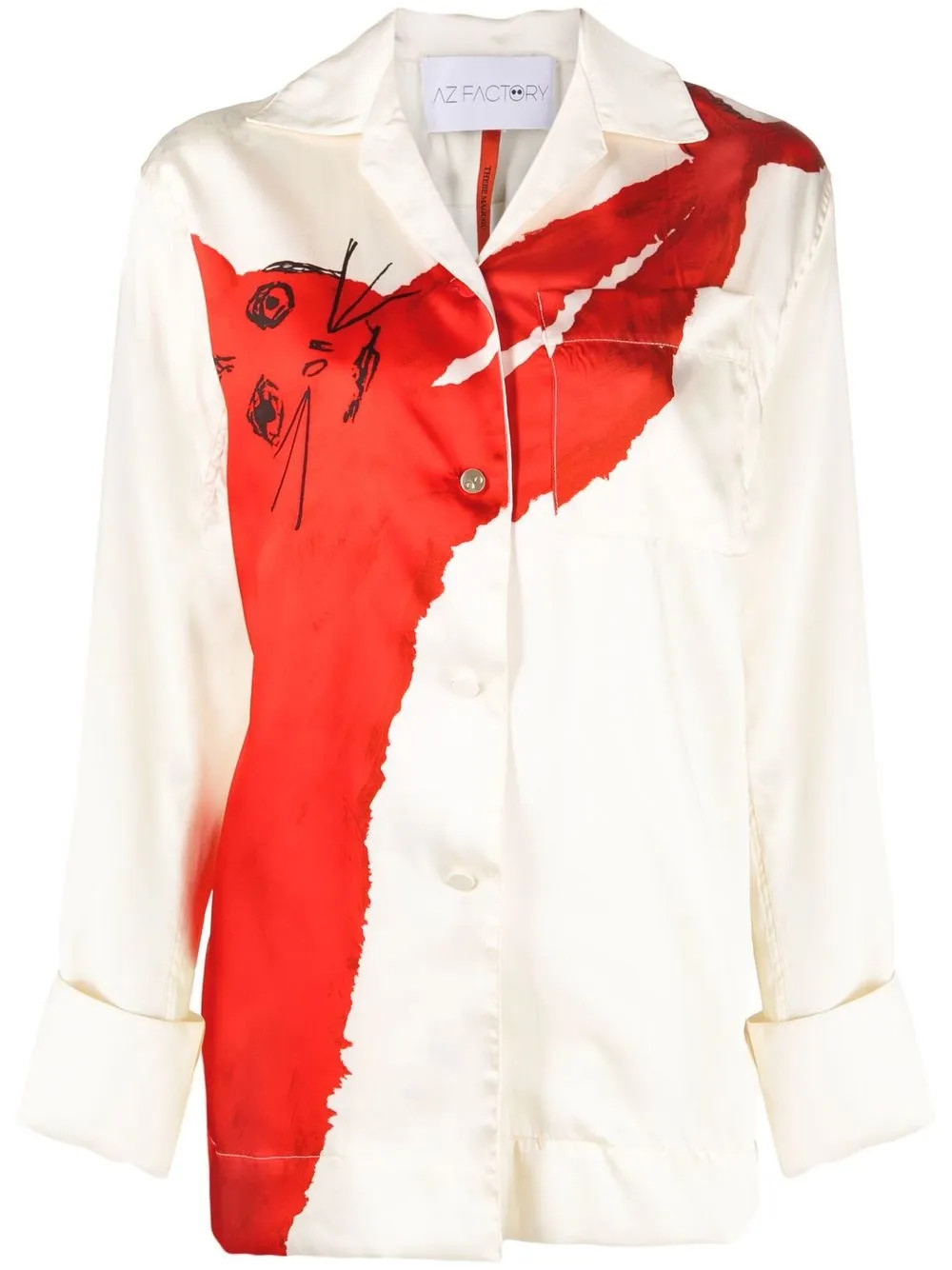 AZ FACTORY Meerkat Print Pyjama Shirt - Farfetch | Farfetch Global