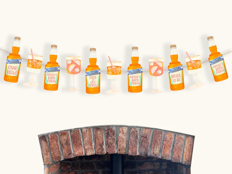 Bachelorette Decorations Aperol Spritz Themed Party - Etsy | Etsy (US)