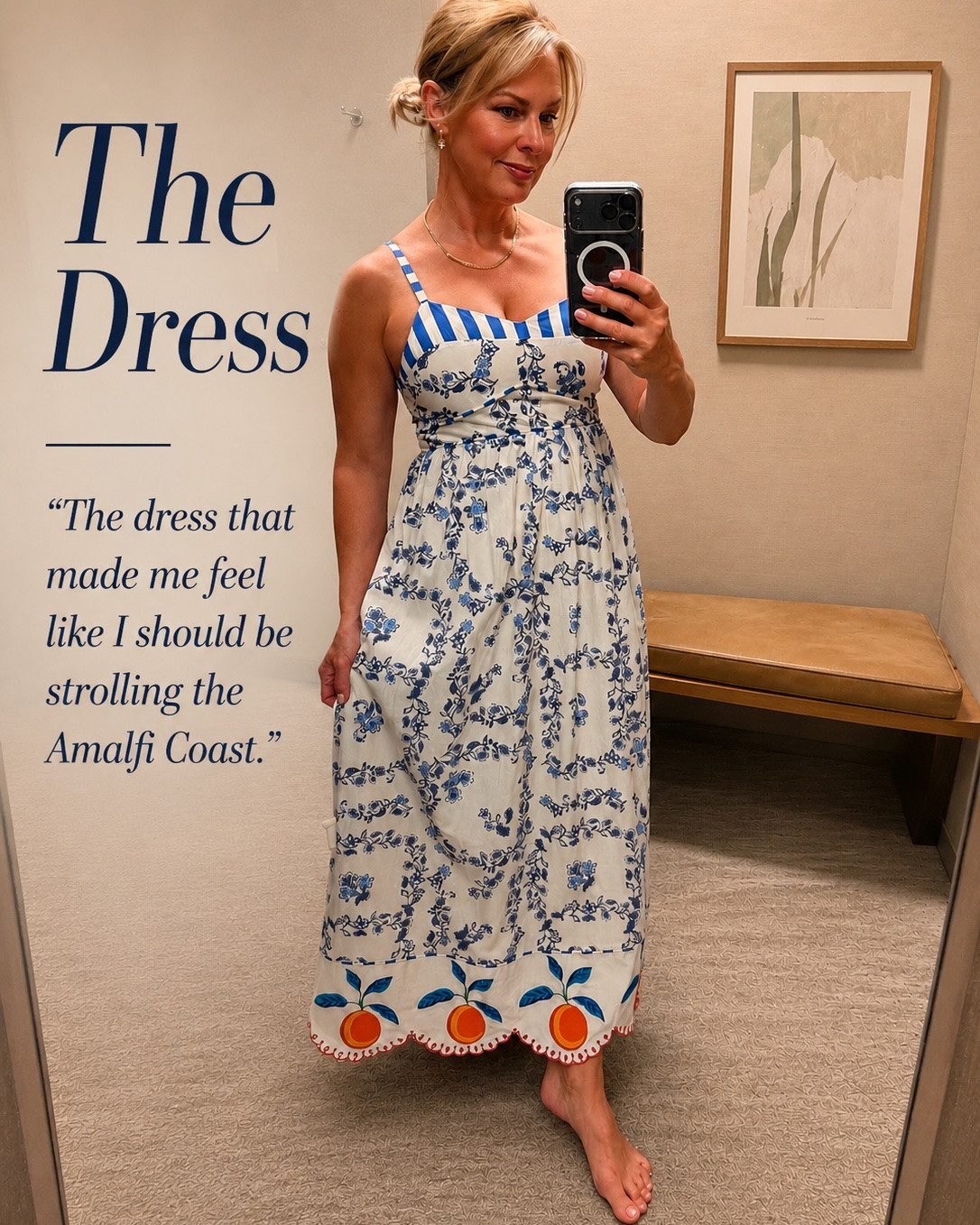 The dress my clients (and I!) are loving, especially for vacation! 
The back has smocking and adjustable straps for a comfortable and secure fit. I’m wearing a small, true to size.

#LTKOver40 #LTKTravel #LTKootd
