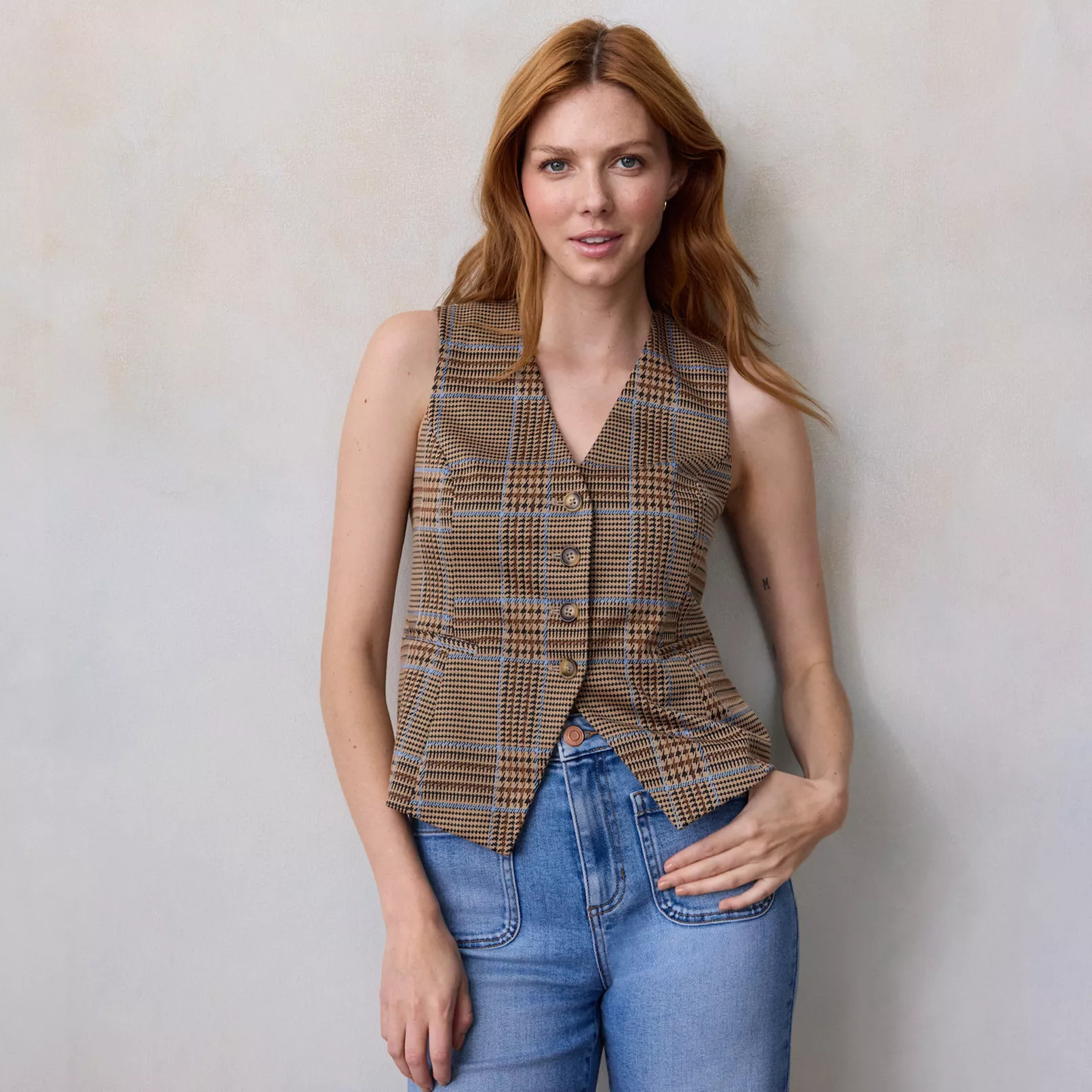 Women's LC Lauren Conrad Longline V-Neck Vest | Kohl's