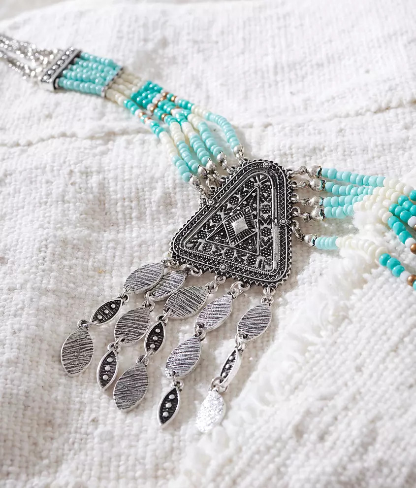 Western Seed Bead Statement Necklace | Buckle