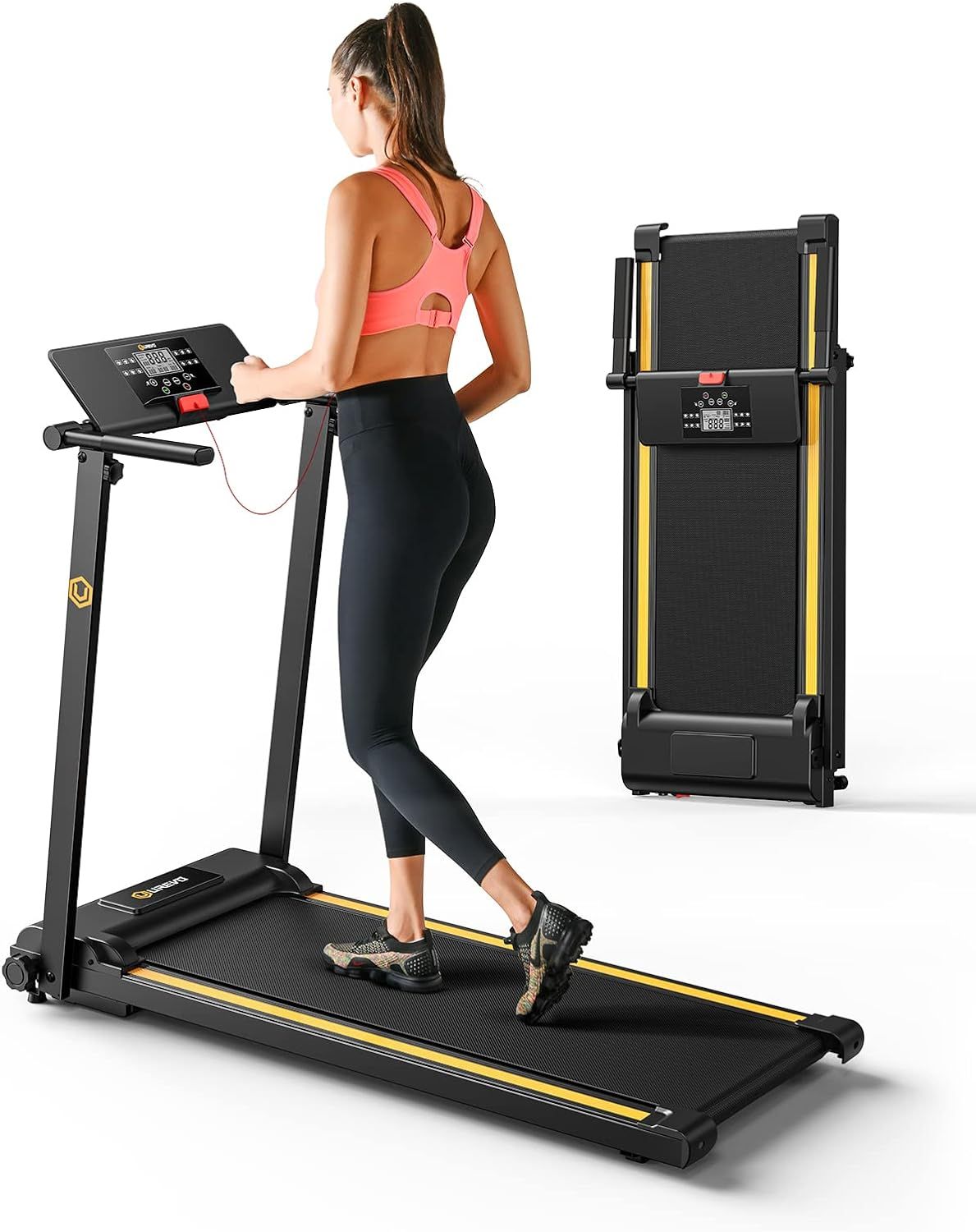 UREVO Folding Treadmill, 2.25HP Treadmills for Home with 12 HIIT Modes, Compact Mini Treadmill fo... | Amazon (US)