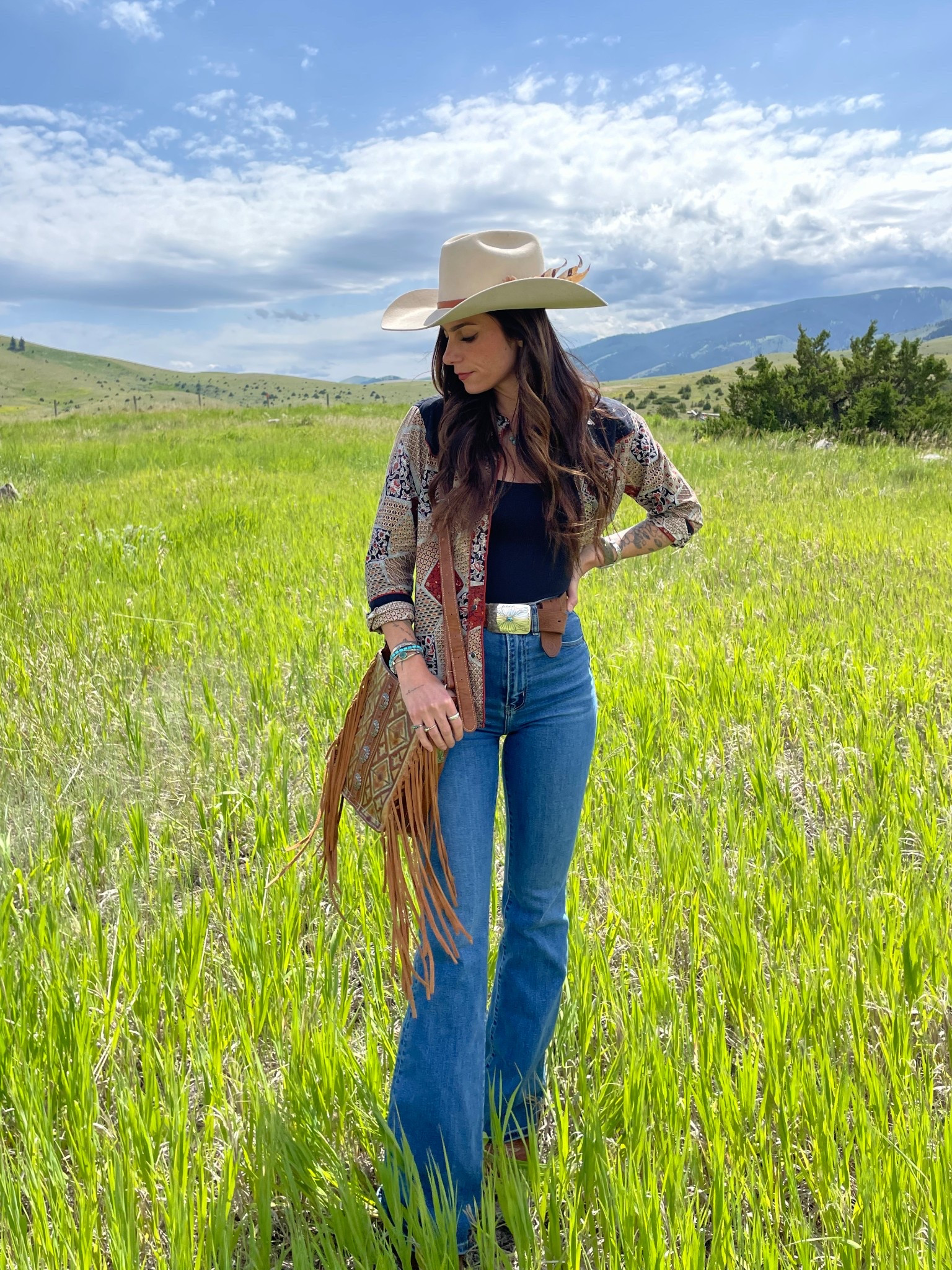 Hat: Cofer Hat Co, similar linked
Pearl snap: vintage Kenny Rogers, similar linked

#LTKShoeCrush #LTKFindsUnder50 #LTKFindsUnder100