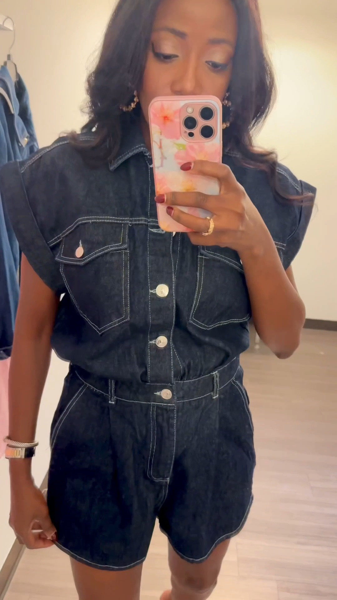 Found this denim romper on the LAST ACT rack at Macy’s. 
Wearing a small. 
Also added other favorites. 

Summer Outfits, Fall Outfits, Ootd 

#LTKSaleAlert

#LTKstorytime #LTKOver40 #LTKootd