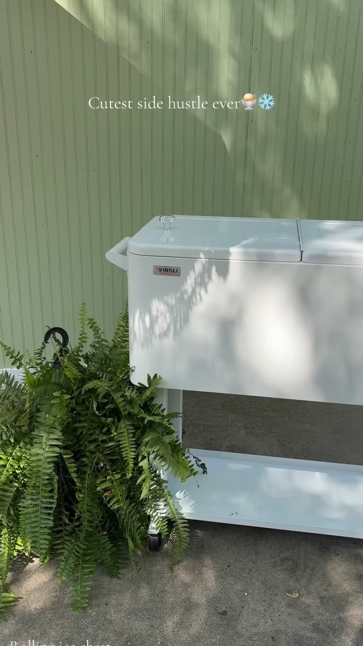 Ice chest with wheels has so many functions but the one making me money is using it as an ice cream cart 😍 #icecreamcart #summervibes #icechest #rollingcooler

#earnscommissions