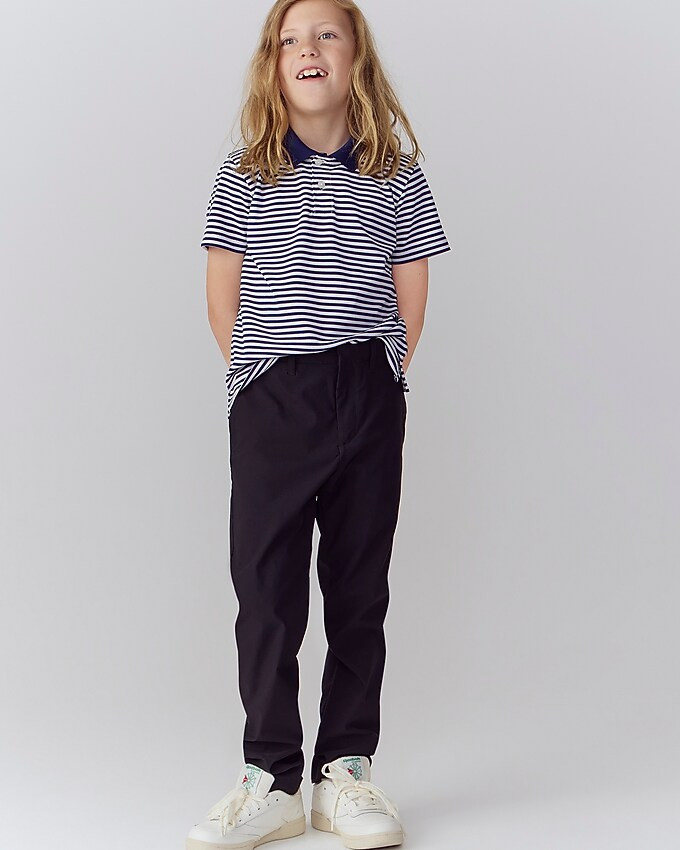 Kids' active piqué polo shirt in stripe | J. Crew US
