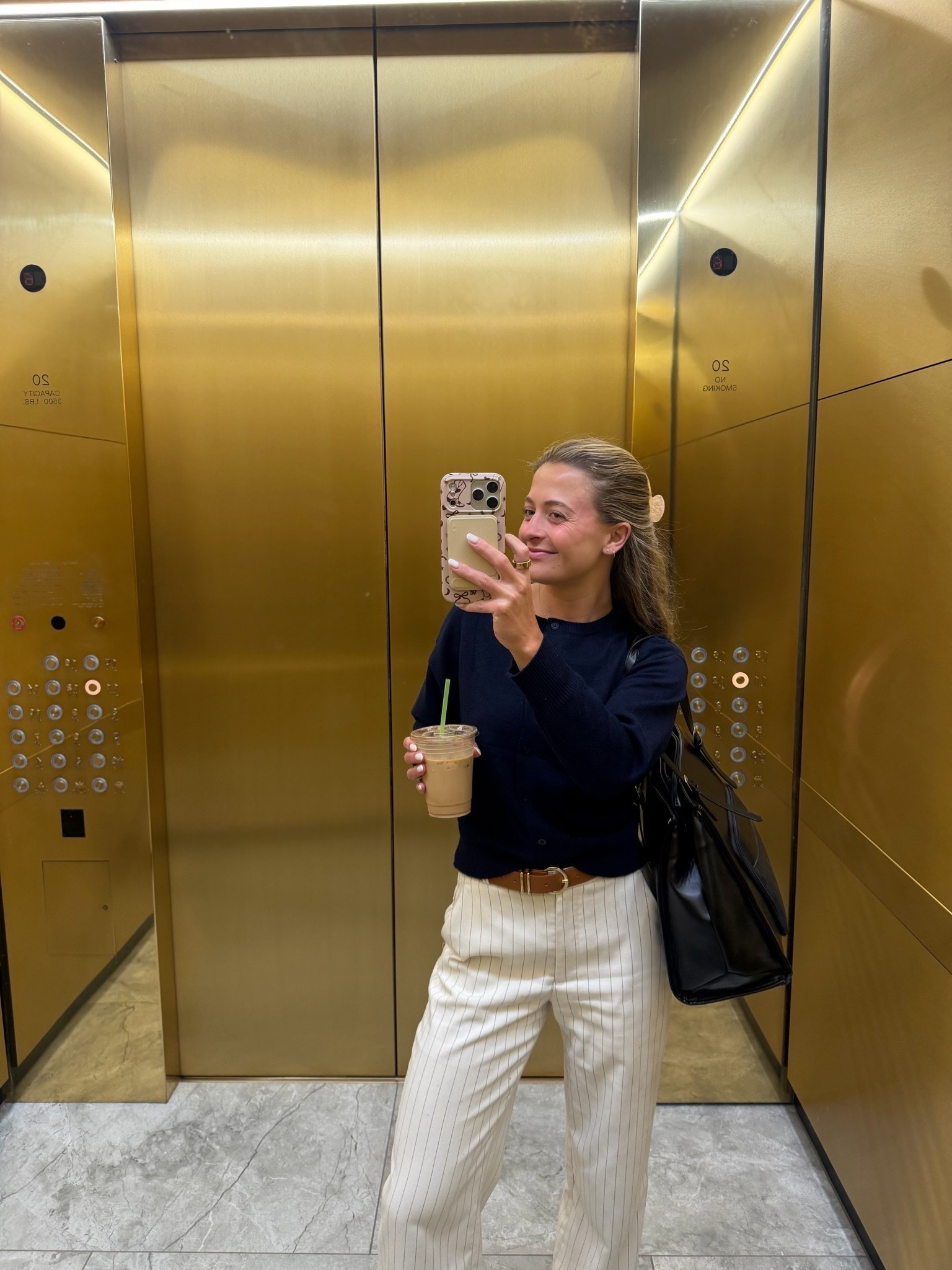 work outfit, work, business casual, work pants, navy sweater, button up sweater

#LTKootd #LTKWorkwear #LTKgrwm