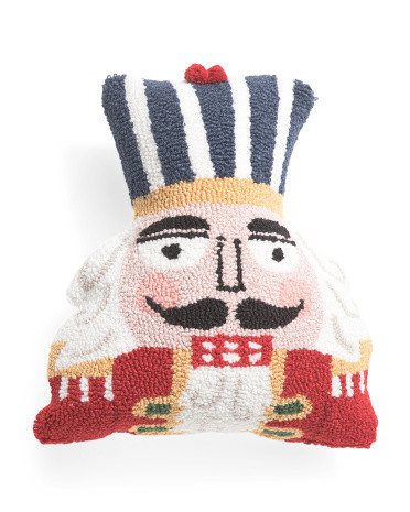 14x16 Nutcracker Hooked Pillow | TJ Maxx