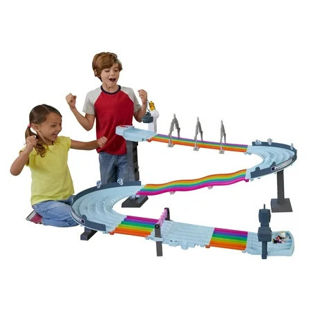 Hot Wheels Mario Kart Rainbow Road Raceway Set with Two 1:64 Scale Vehicles | Walmart (US)