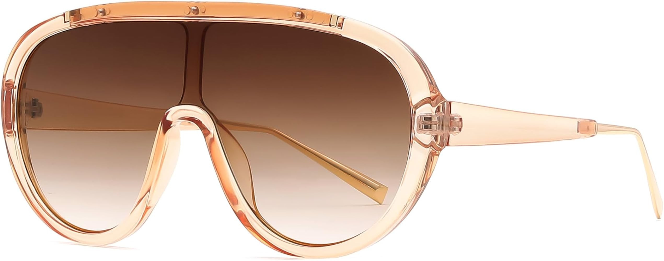 FEISEDY Sunglasses Women Oversized One Piece Frame UV400 Sun Glasses Trendy Retro Shades B2580 | Amazon (US)