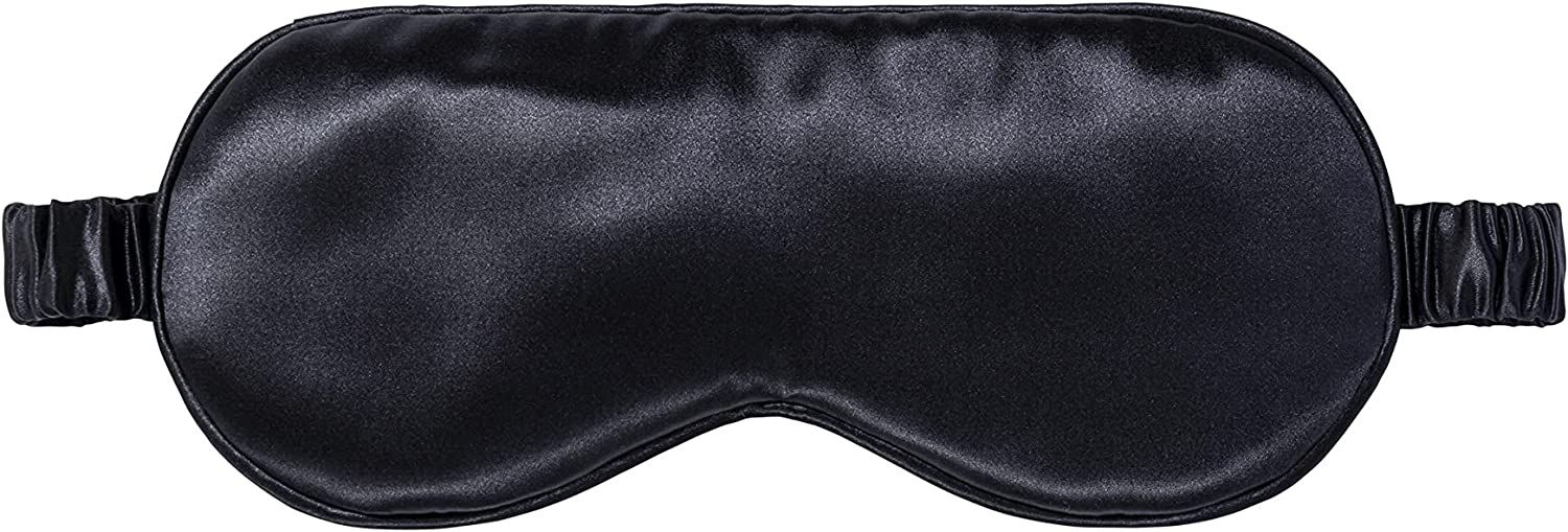 Slip Silk Sleep Mask, Black (One Size) - 100% Pure Mulberry 22 Momme Silk Eye Mask - Comfortable ... | Amazon (US)