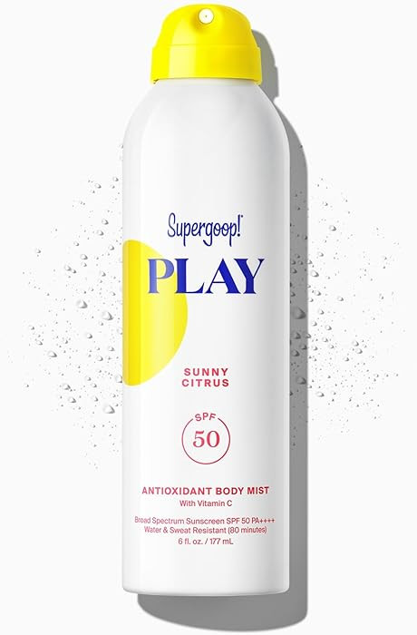 Supergoop! PLAY Antioxidant Body Mist w/Vitamin C - 6 fl oz - SPF 50 PA++++ Broad Spectrum Sunscr... | Amazon (US)