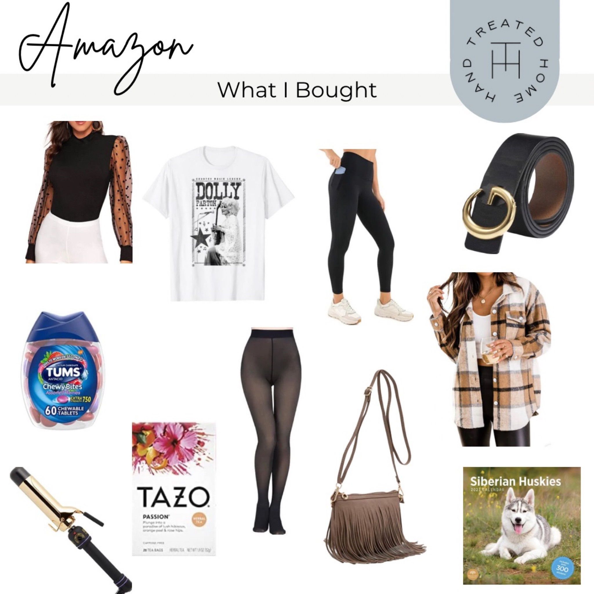 Amazon purchases, curling iron, fringe cross body bag, flannel shacket, black blouse, black belt, leggings, Nashville outfits 

#LTKhome #LTKFind #LTKfit