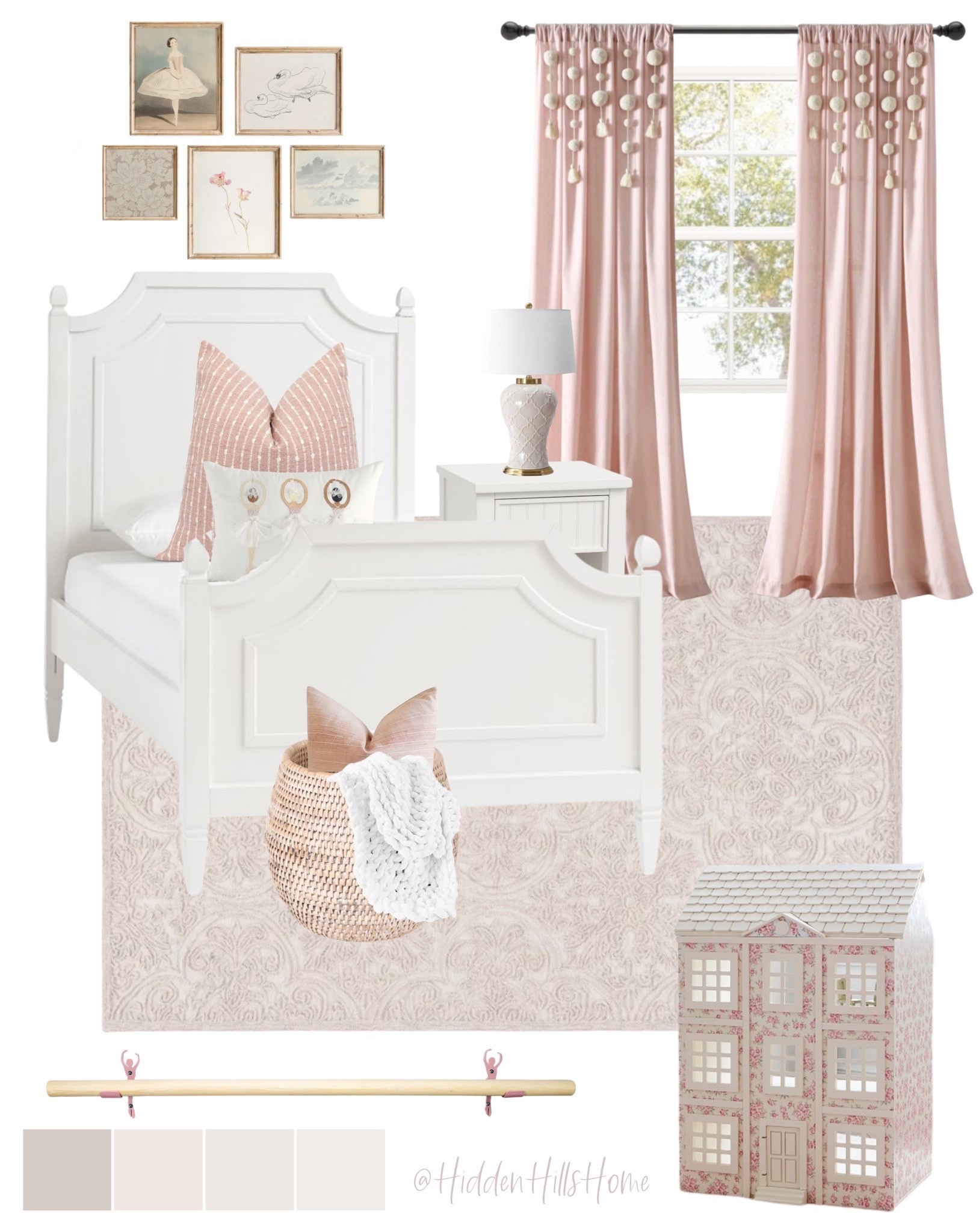 Little girls bedroom decor, girls room decor mood board, home decor, kids bedroom, pink bedroom, girls ballet bedroom, ballerina, cute girls room ideas #girlsroom

#LTKHome #LTKKids #LTKSaleAlert