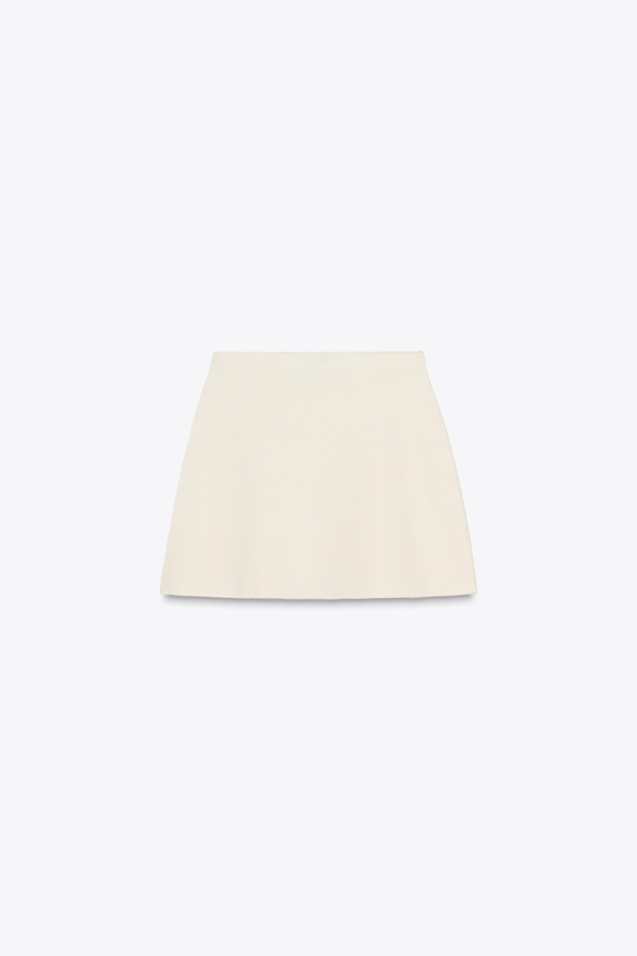 PLAIN KNIT MINI SKIRT | Zara UK