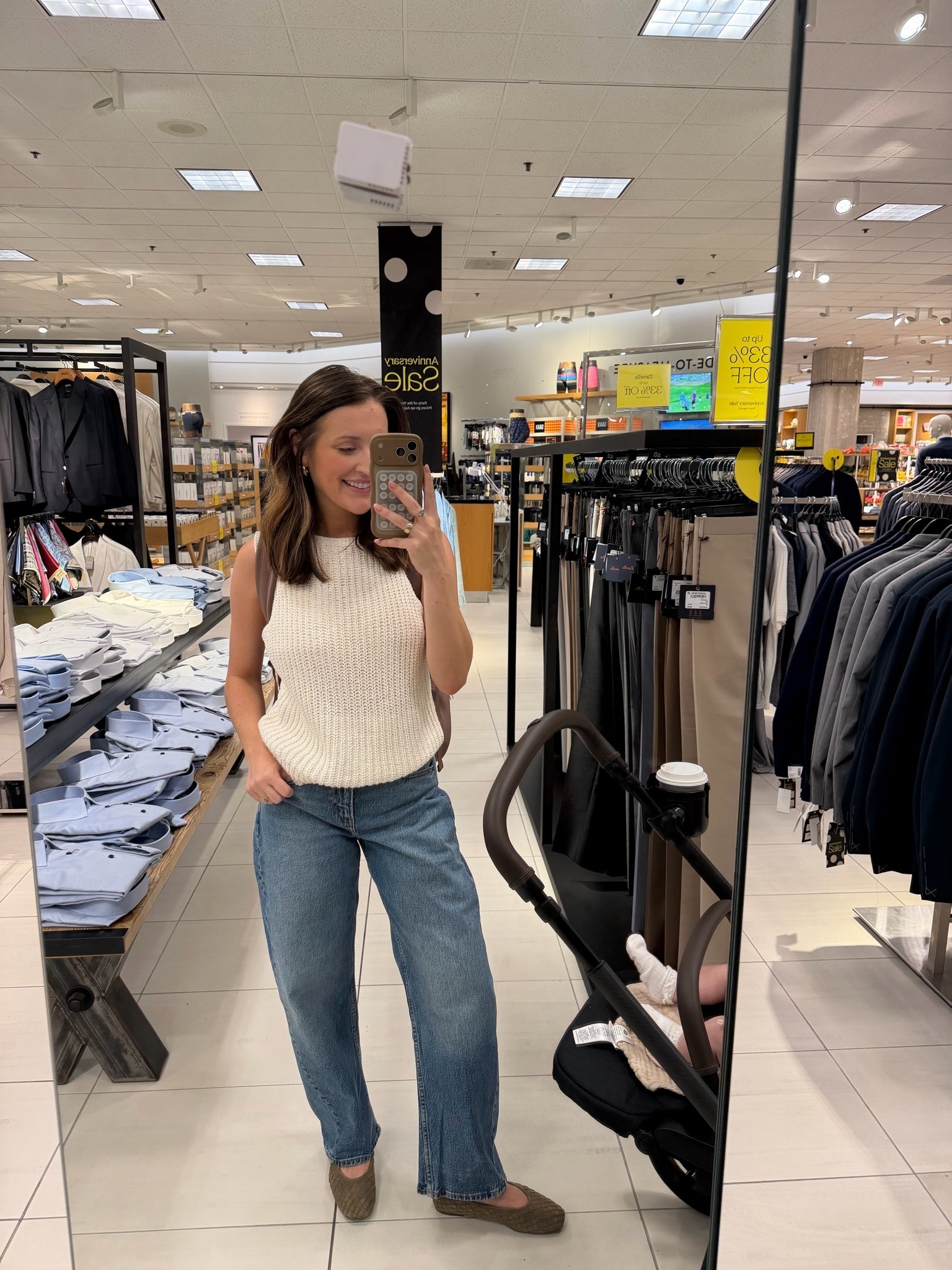 Wearing size small in the top and 25 in the jeans! Some of my go to pieces recently during postpartum

#LTKmomlife