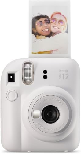 Fujifilm Instax Mini 12 Instant Film Camera, Clay White | Amazon (US)