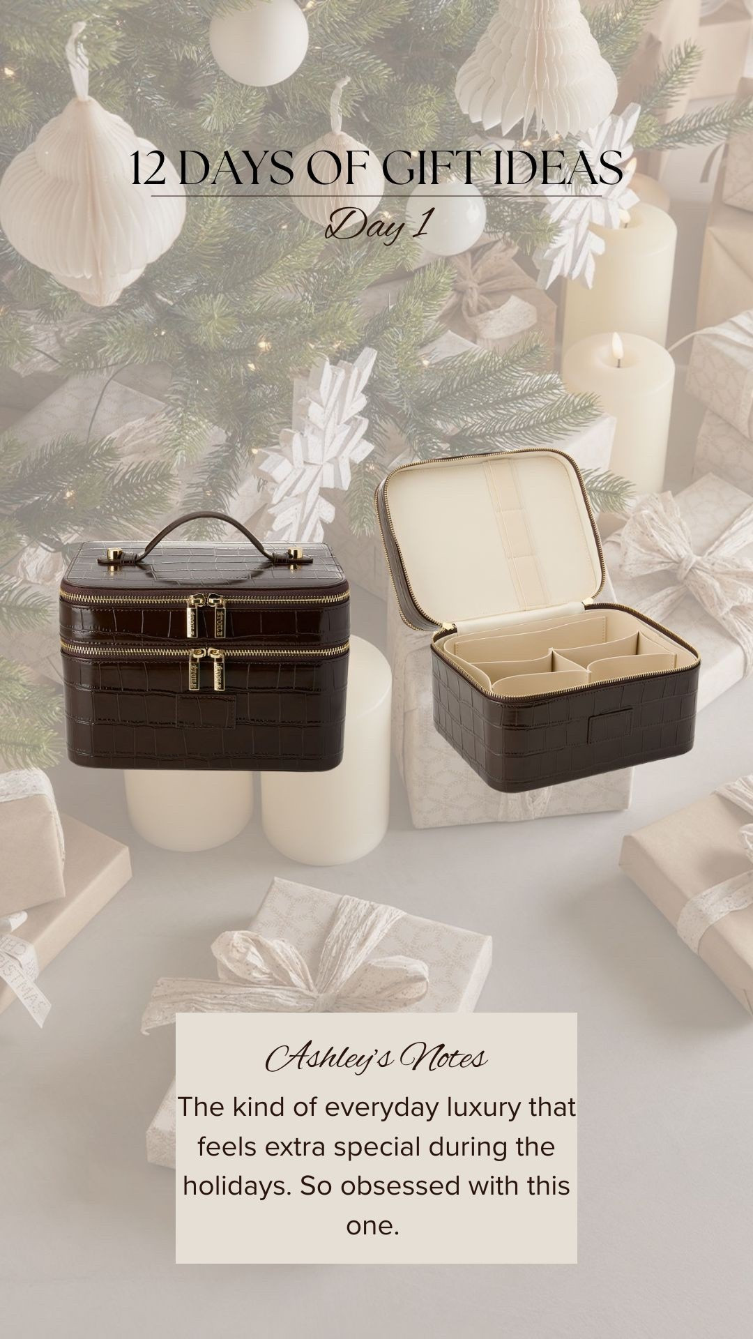 The makeup case I swear by — luxe, structured, and so good for travel. Such a good gift. 

#LTKGiftGuide #LTKBeauty #LTKHoliday