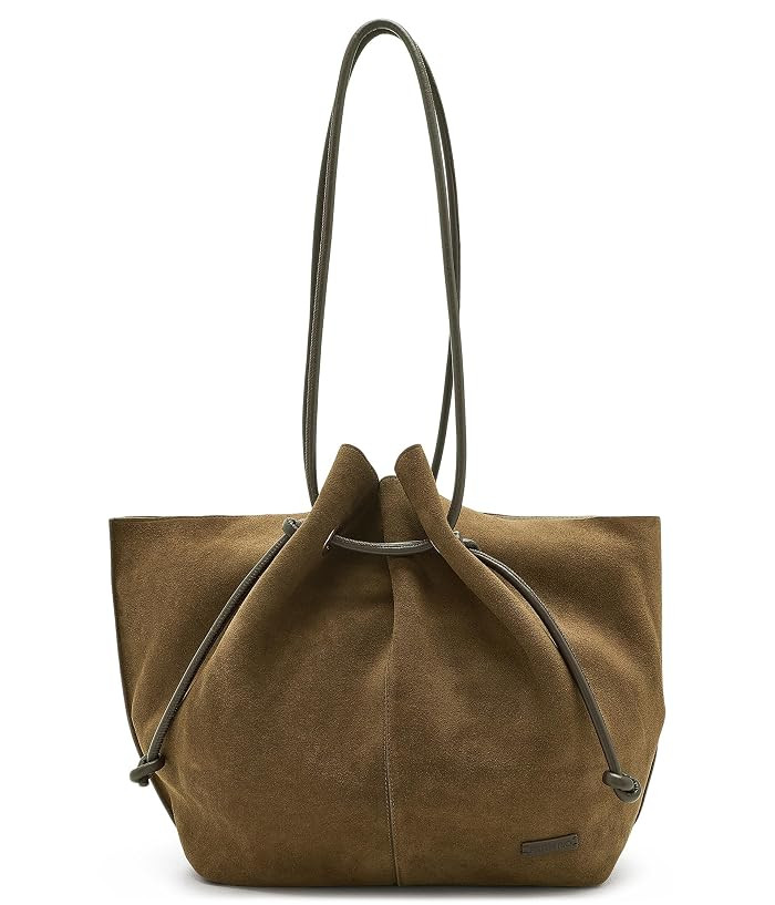 FARM Rio Suede Tote Bag Charms Handbags Bark, Leather | Zappos.com
