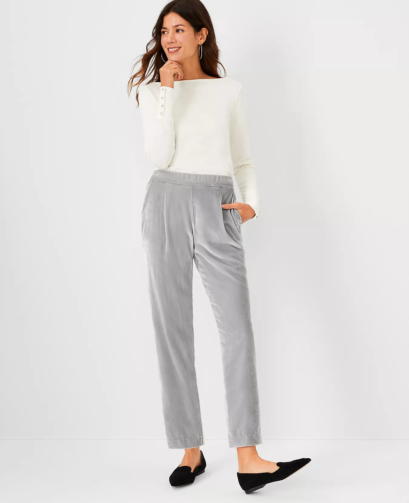 The Velvet Easy Ankle Pant | Ann Taylor (US)