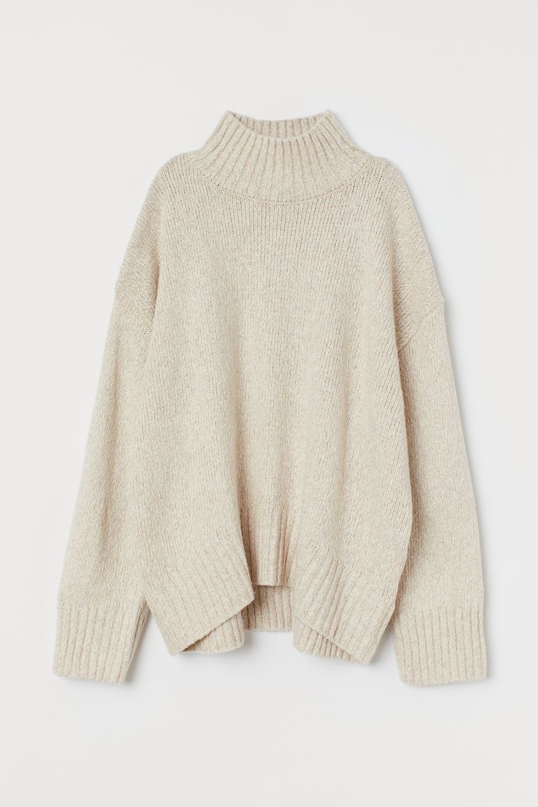 H & M - Oversized Sweater - Beige | H&M (US + CA)