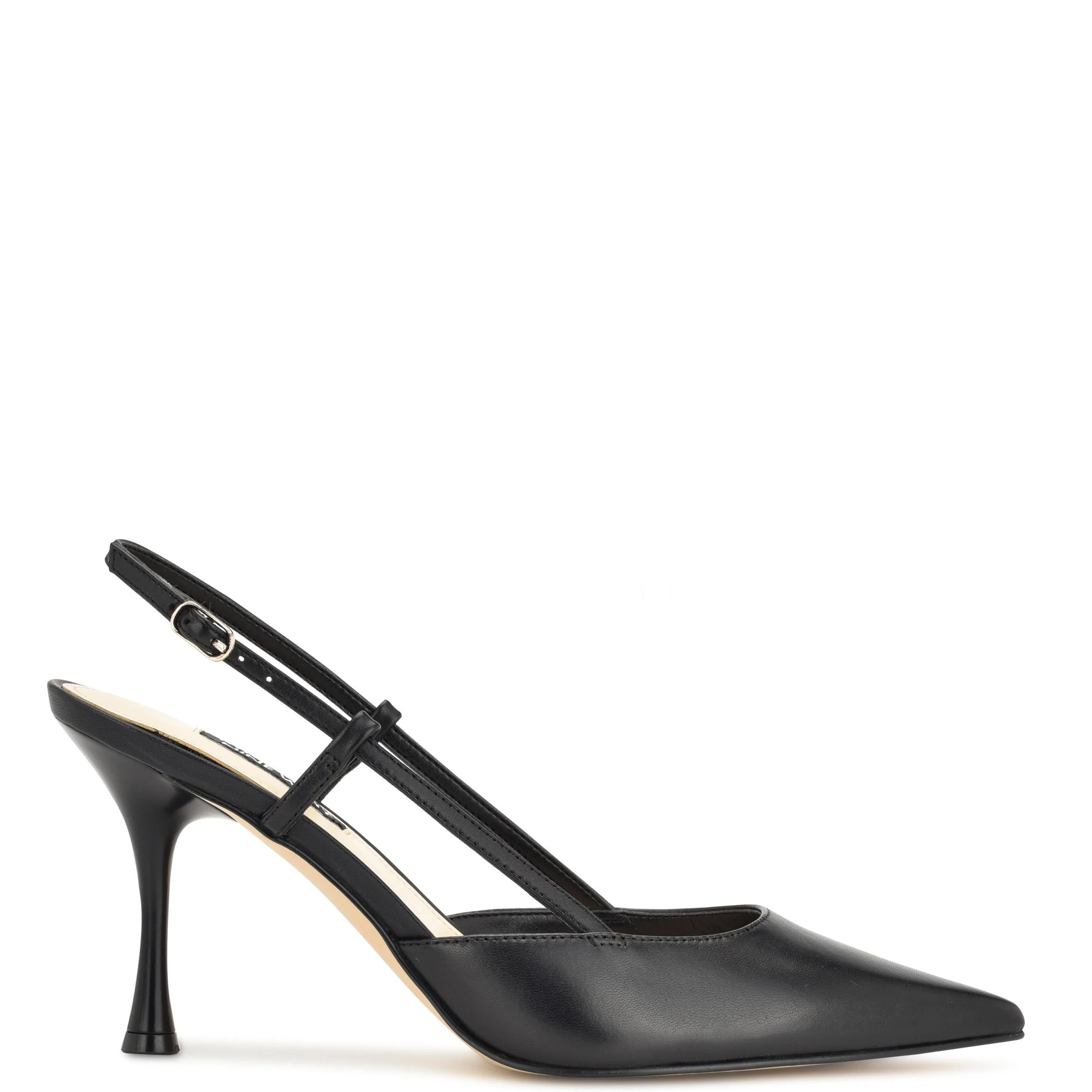 Nine West Women's Peni Slingback Pumps - Leather - Black (Size 9) , Medium Width Black | Nine West (US)