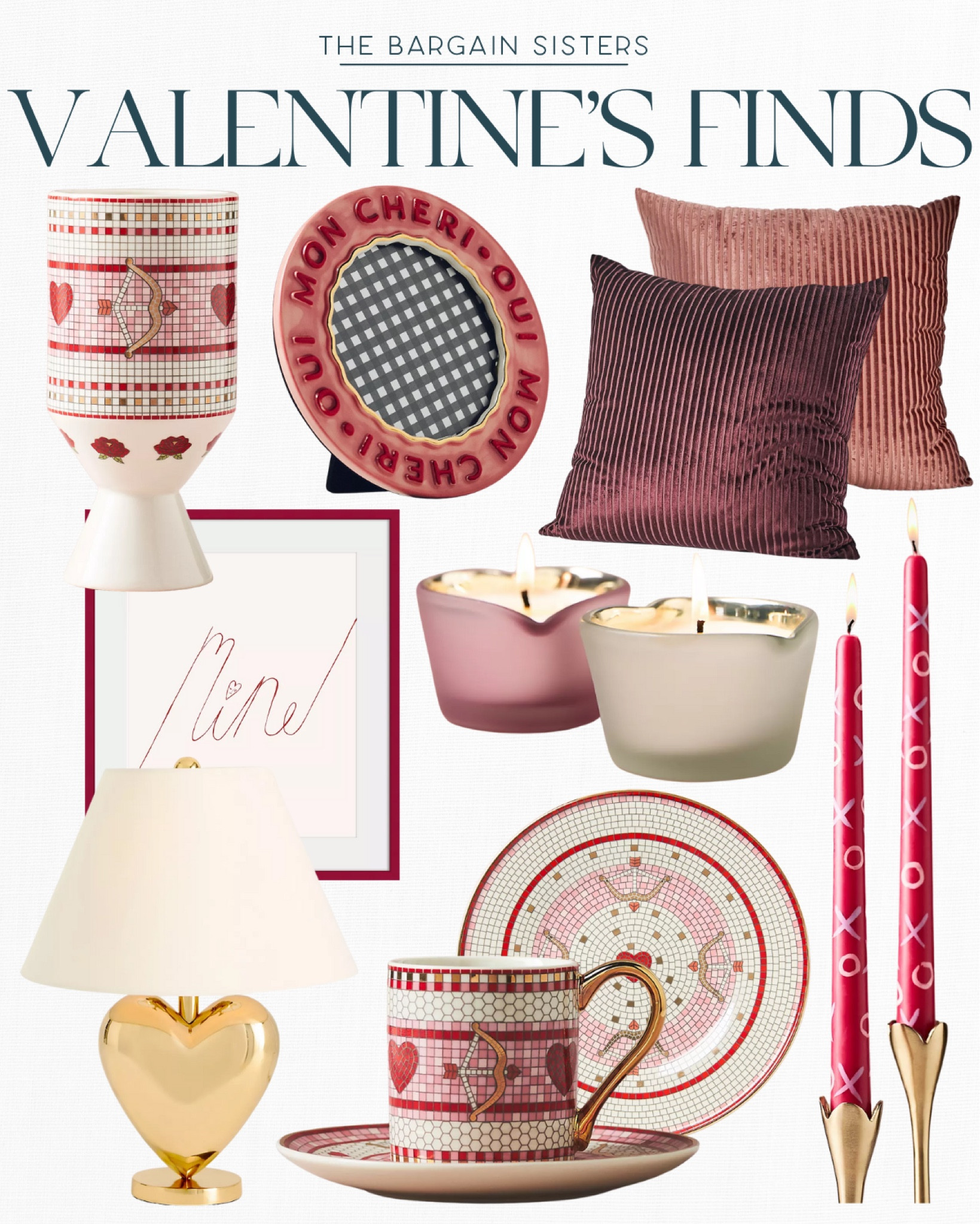 Anthropologie Valentine’s Finds 

| Valentine’s Decor | Wall
Art | Velvet Pillow | Stoneware Plates | XOXO Taper Candles | Heart Candle | Table Lamp | Valentine’s Vase 

#LTKHome #LTKSeasonal