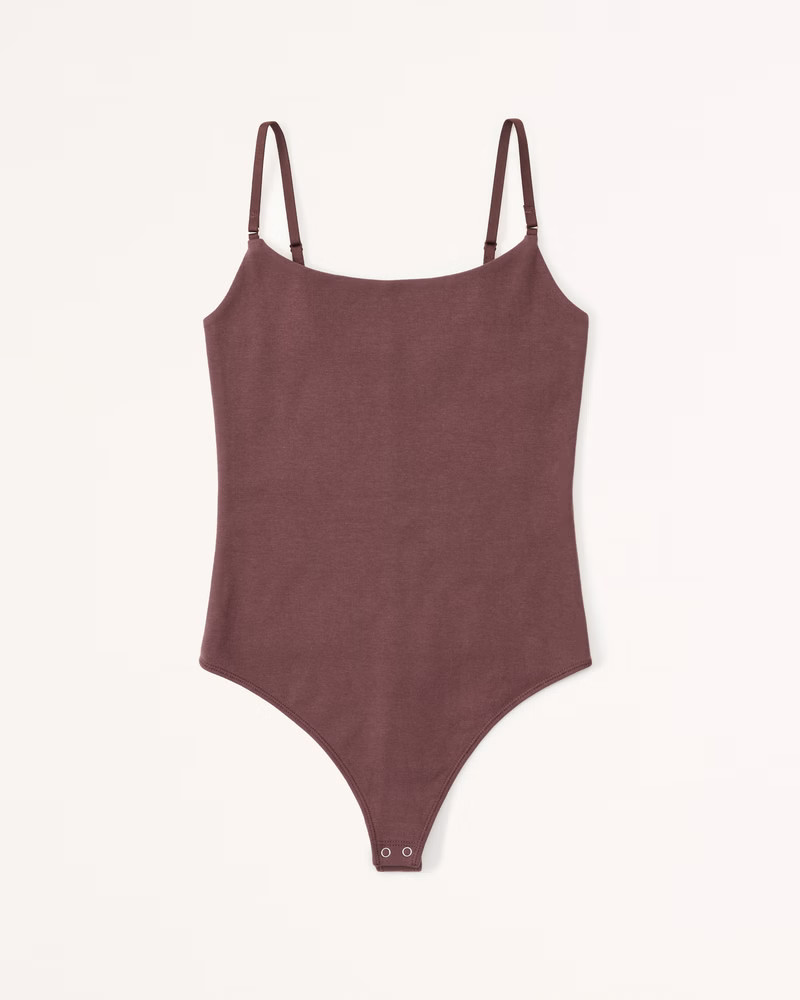 Women's Cotton Seamless Fabric Cami Bodysuit | Women's Tops | Abercrombie.com | Abercrombie & Fitch (US)
