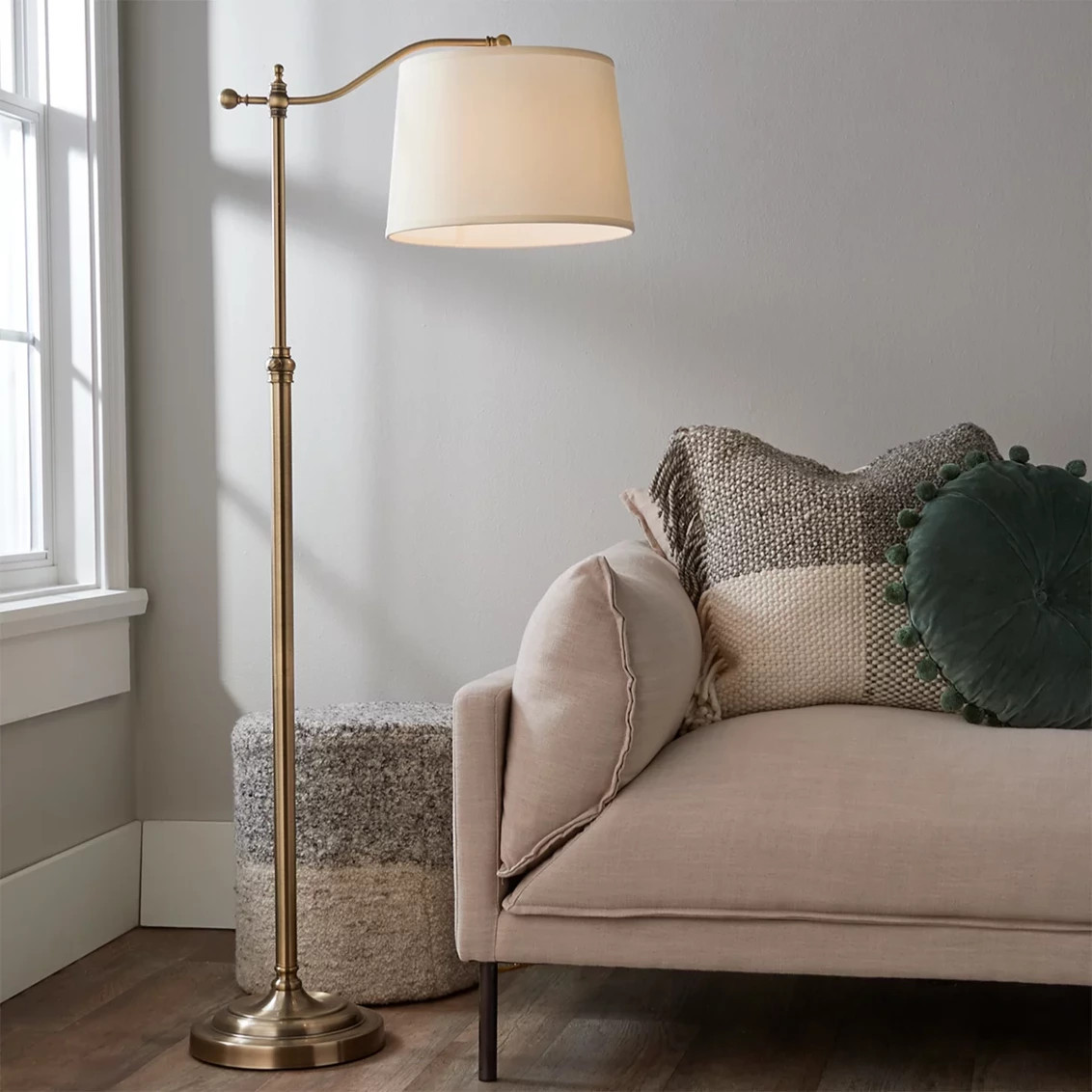 Arched Bridge Arm Adjustable Floor Lamp | Shades of Light