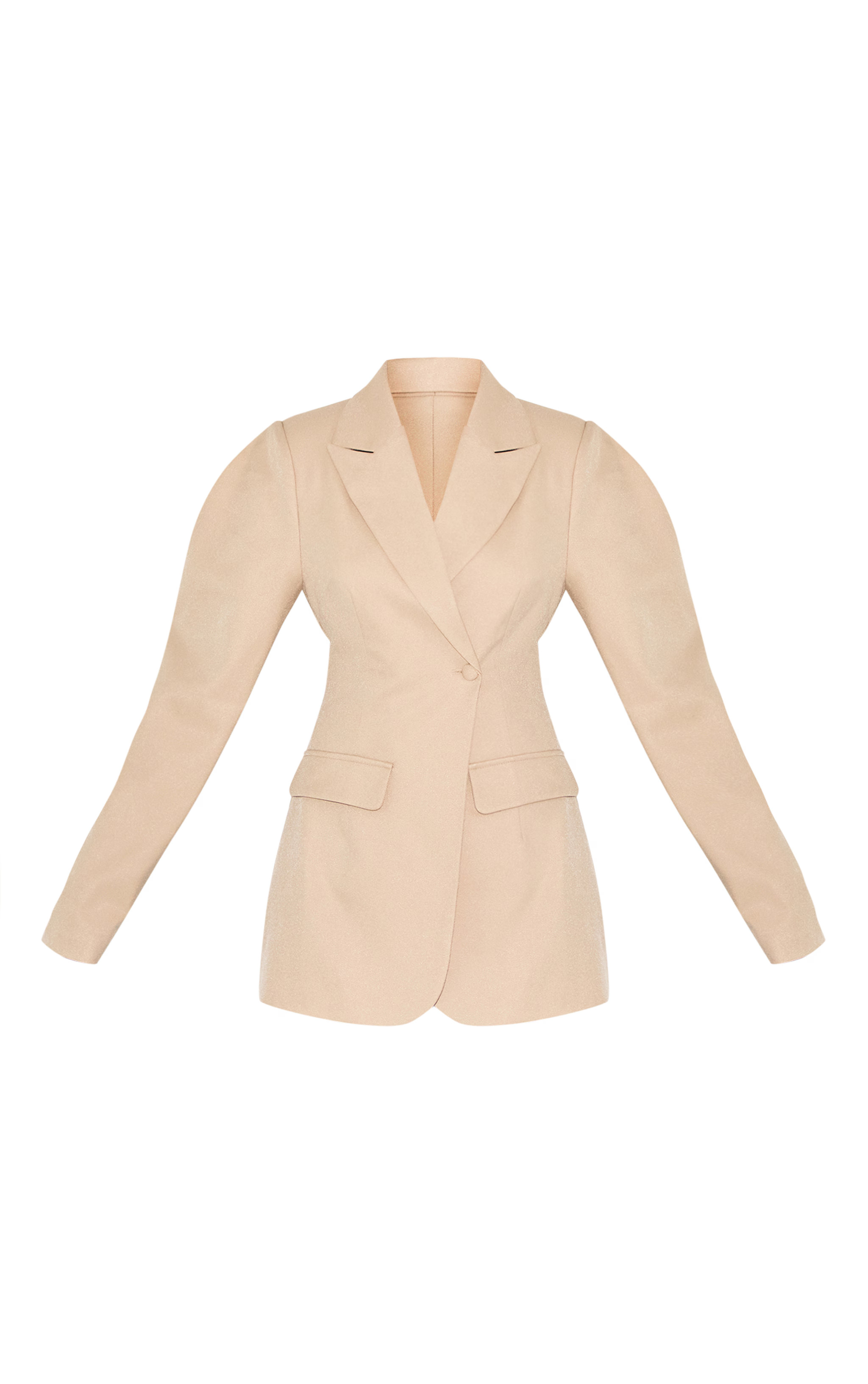 Blazer très gris pierre à épaules tombantes | Manteaux et vestes | PrettyLittleThing (FR)