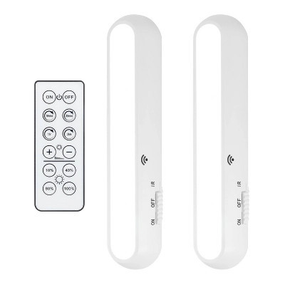 Energizer 2pk Battery Operated LED Mini Light Bar with IR Remote: Stick-On, Remote Controlled, 4-Way Light Settings | Target