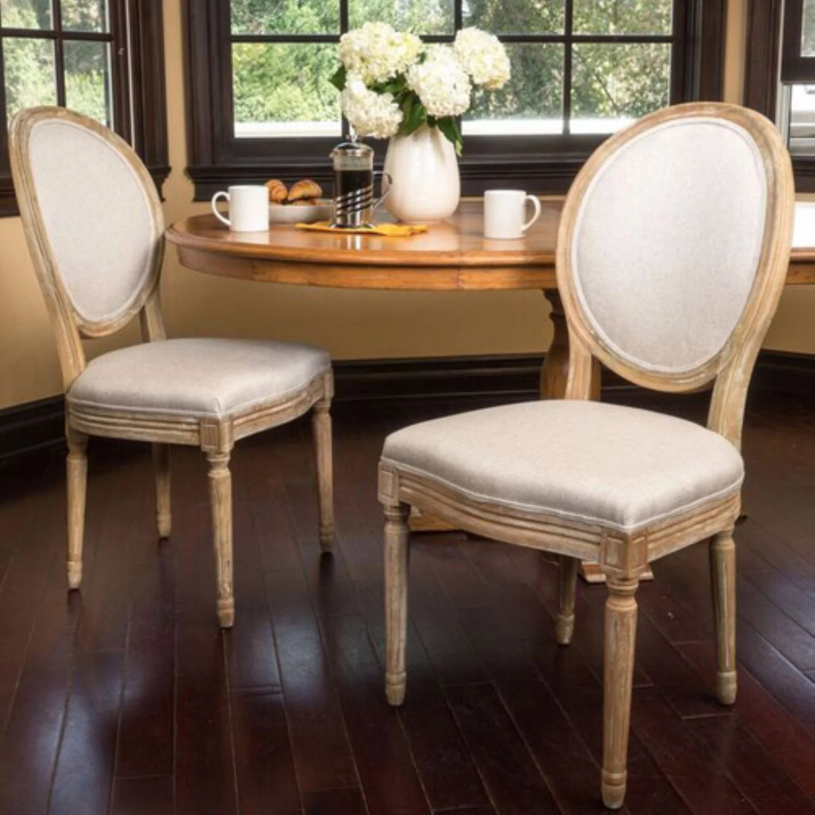 Phinnaeus Upholstered Dining Chair - Set of 2 - Walmart.com | Walmart (US)