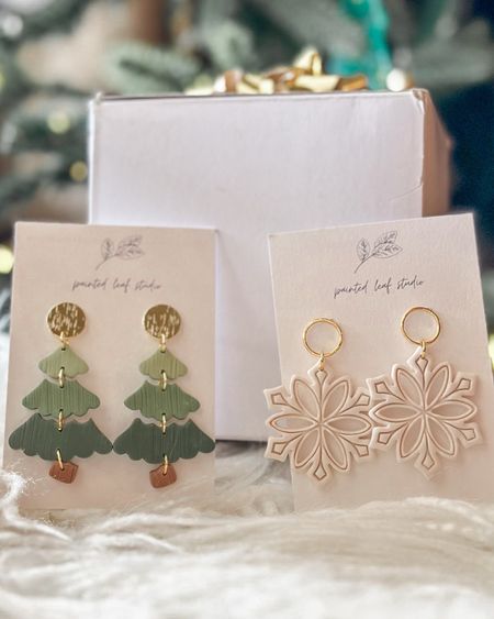Beautiful holiday earrings from Etsy! 
Clay earrings make cute gifts. 🎁 
 
Maker: Painted Leaf Studio ✨

#LTKHoliday #LTKSeasonal #LTKGiftGuide