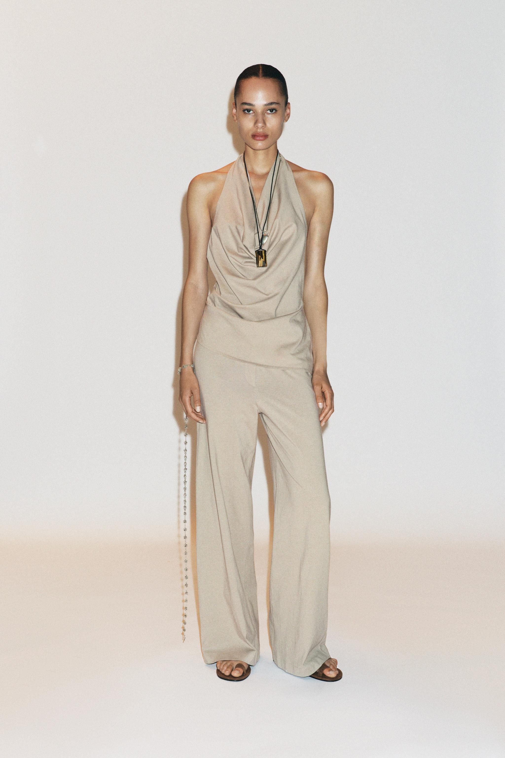 DYED EFFECT HALTER TOP | Zara US