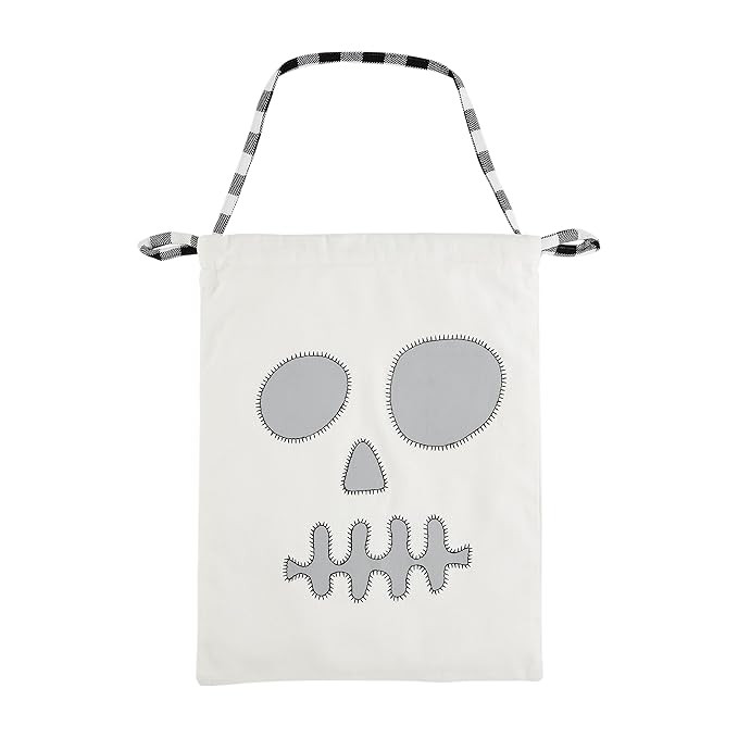 Mud Pie Children's Pillowcase Treat Bag, Skeleton | Amazon (US)