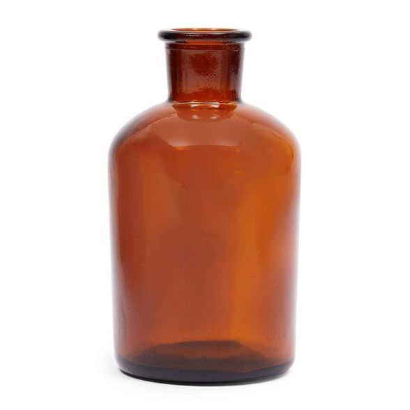 Farmlyn Creek 6 Pack Glass Bottles, Vintage Style Pharmacy Bottles, Home Décor, 2.5 x 4.8 in | Target