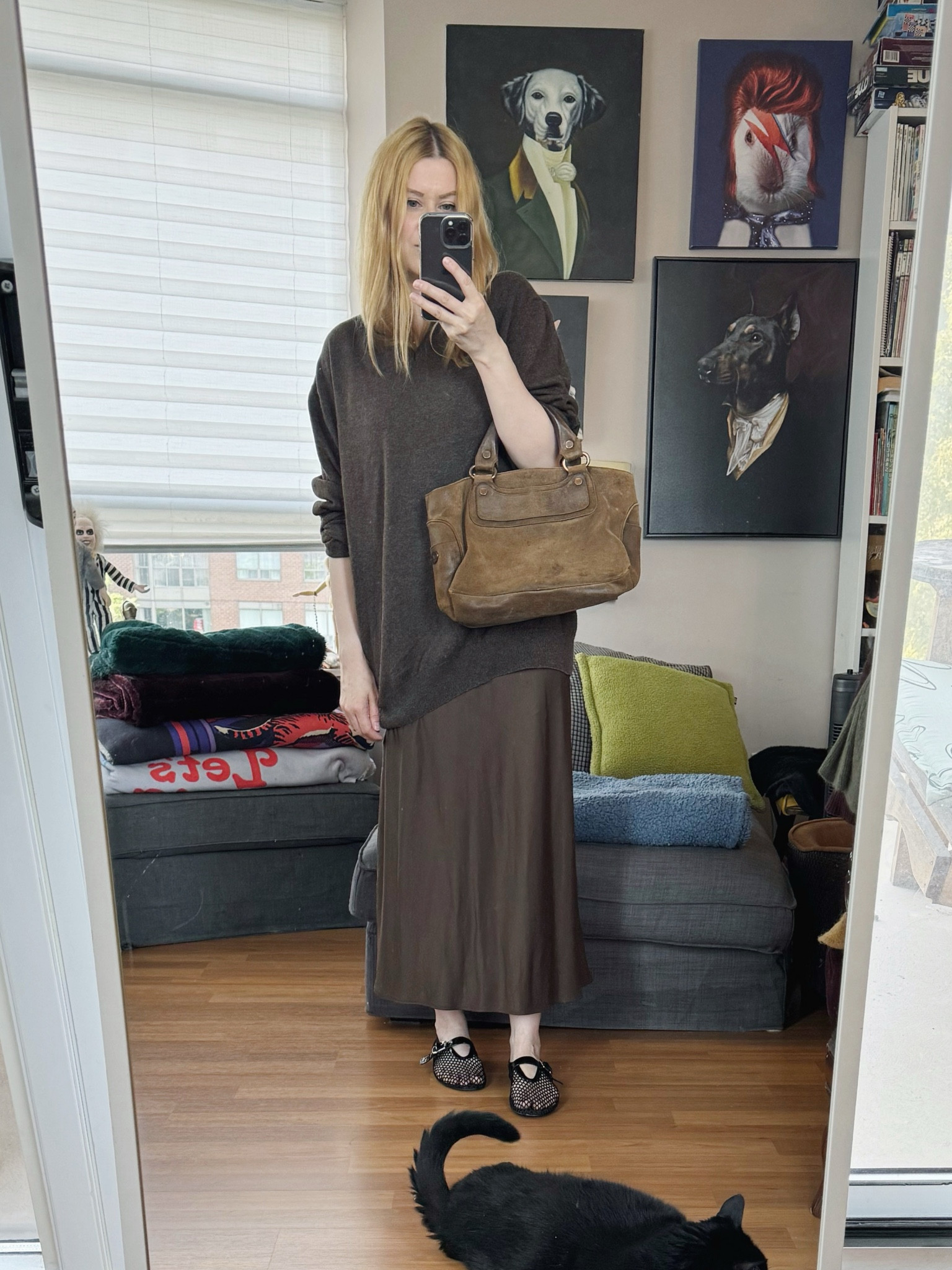 Vintage cashmere sweater season. This is actually a slip dress under, not a skirt. I just loosened the straps to make it longer. 
Everything is vintage and secondhand except the shoes. 

 •
#falllook #vintageceline  #torontostylist #StyleOver40  #secondhandFind #fashionstylist #slowfashion #FashionOver40  #MumStyle #genX #genXStyle #shopSecondhand #genXInfluencer #genXblogger #secondhandDesigner #Over40Style #40PlusStyle 


#LTKStyleTip #LTKOver40 #LTKShoeCrush