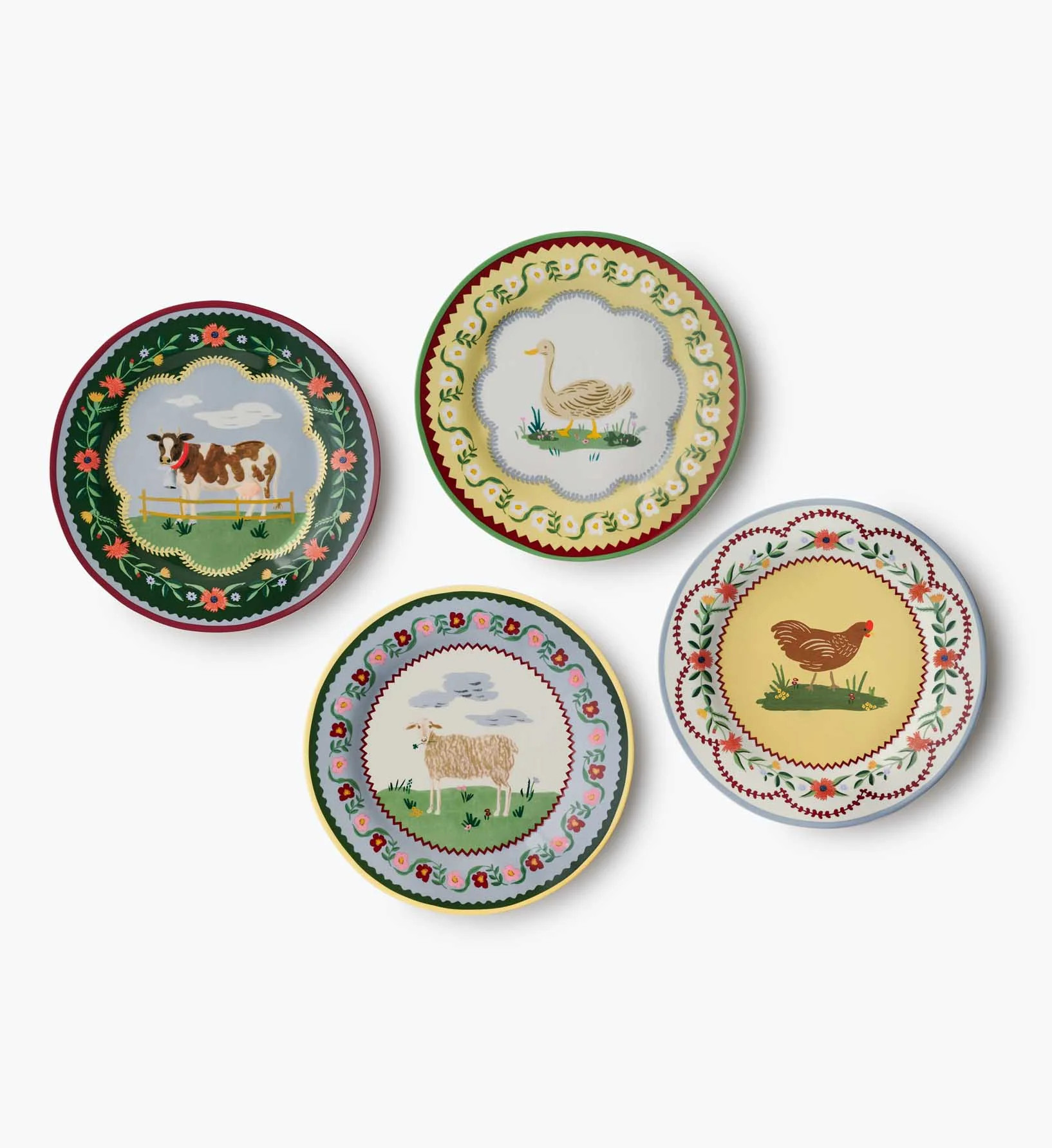Porcelain Dessert Plate Set - Nativity | Rifle Paper Co.