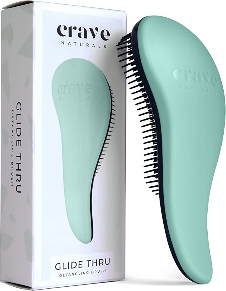 Crave Naturals Glide Thru Detangling Brush for Adults & Kids - Hair Detangler Brush for Natural, ... | Amazon (US)