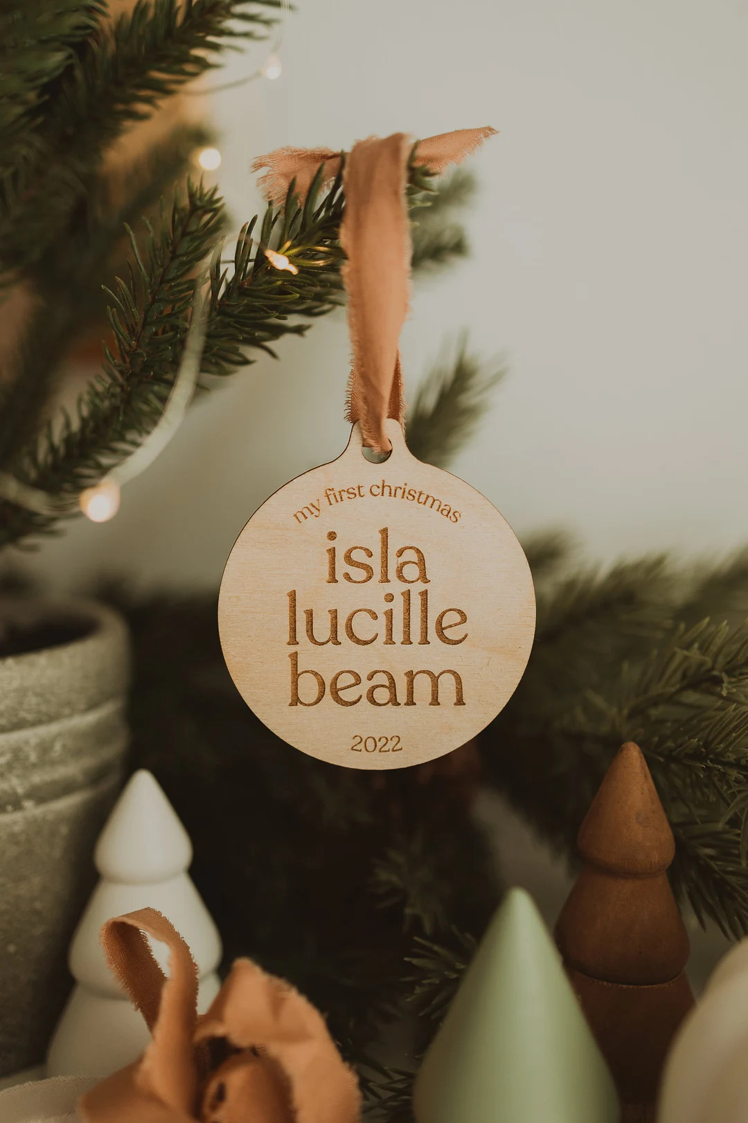 My First Christmas Ornament | Baby Name Ornament | My First Christmas 2025 Laser Engraved Lasercu... | Etsy (US)