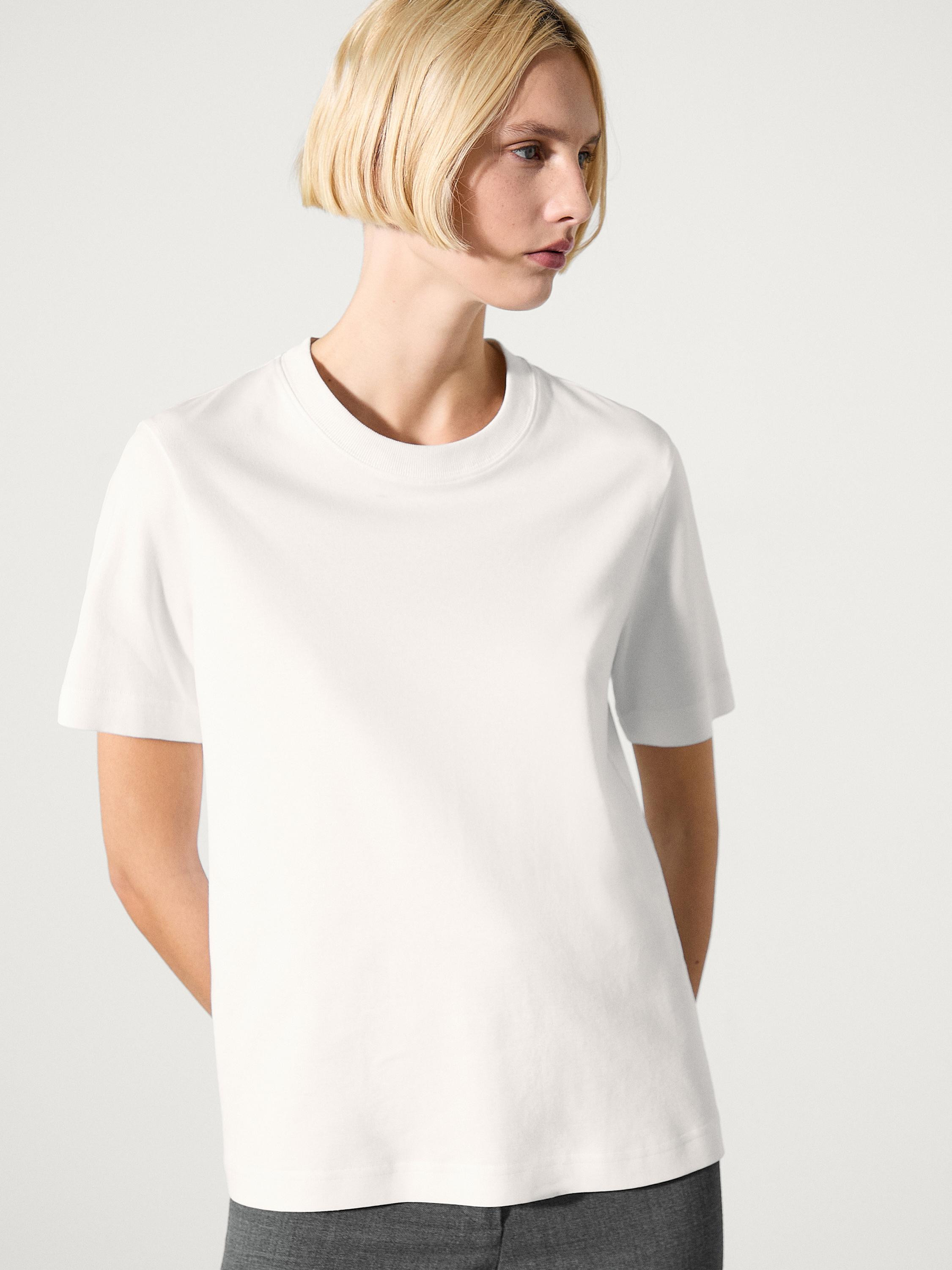 100% cotton short sleeve T-shirt | Massimo Dutti US