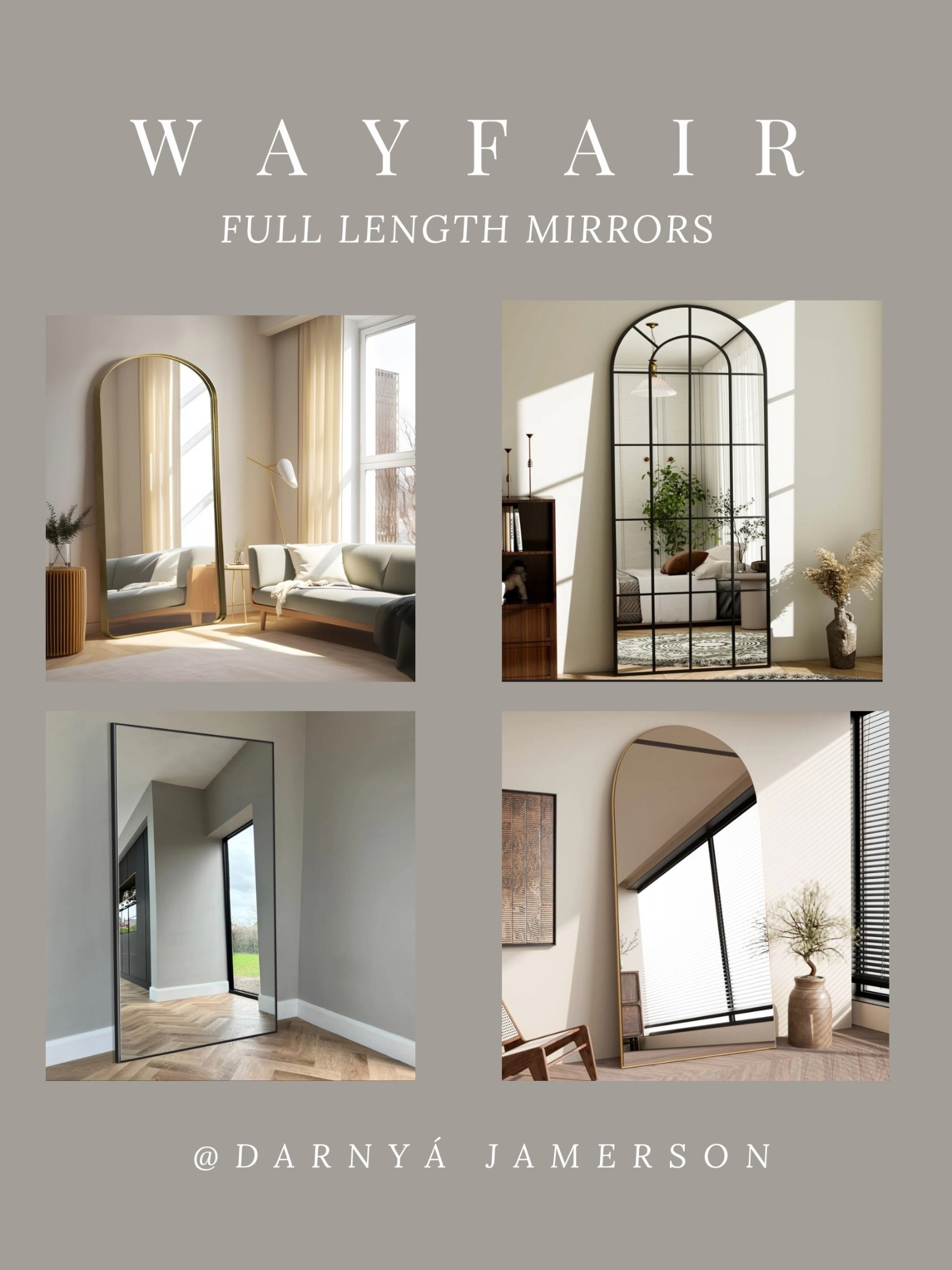 My favorite full length mirrors from wayfair! #LTKStyleTip

#LTKHome