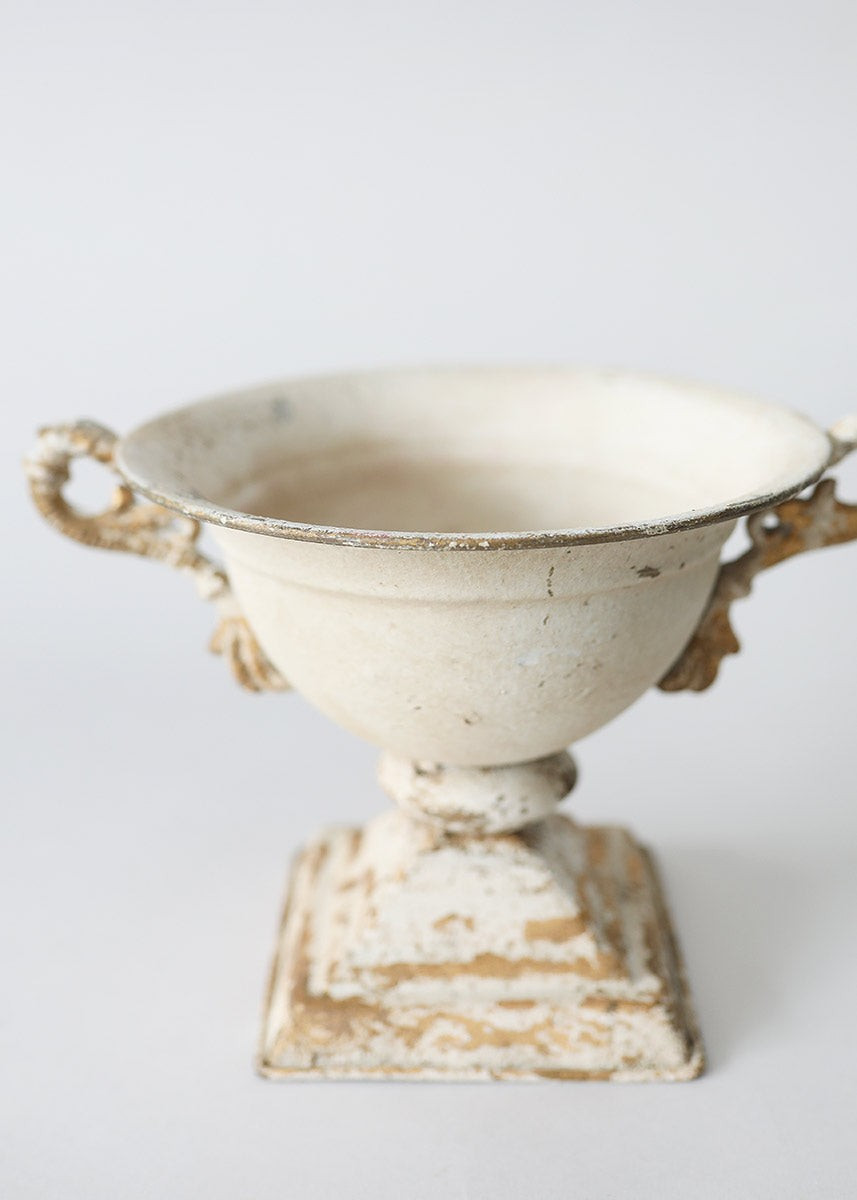 Gold Patina Metal Compote with Handles - 6.75 | Afloral (US)