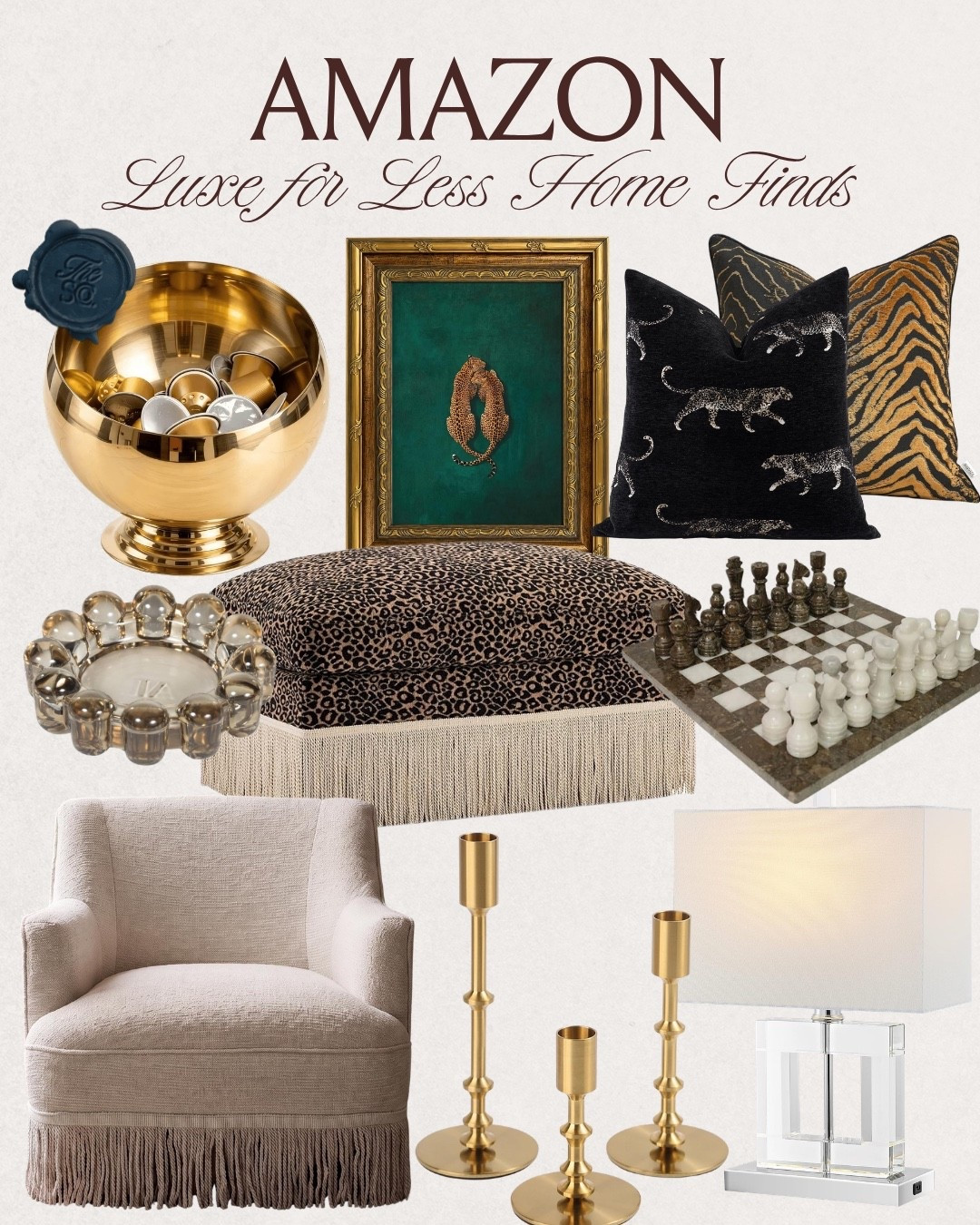 Some if my favorite luxe for less home finds from Amazon! ✨