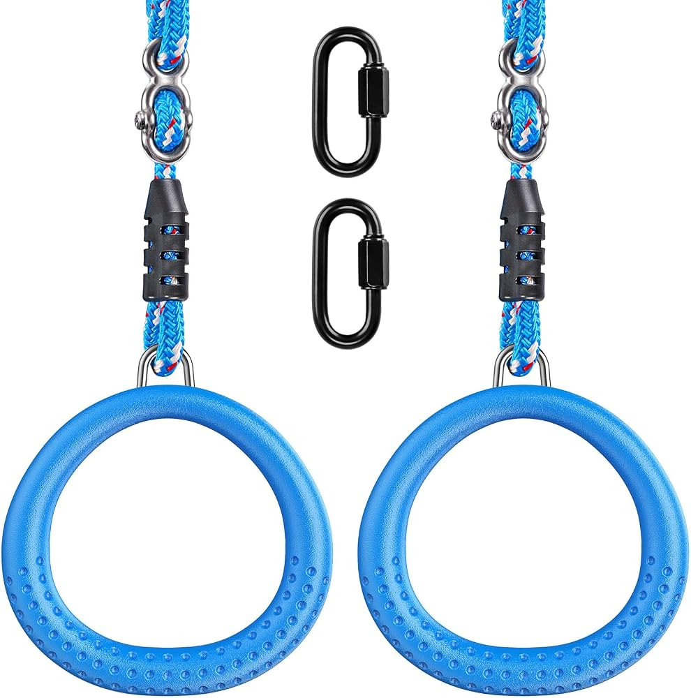 Dolibest 2 Pack of Ninja Gymnastic Rings,Monkey Ring Outdoor Backyard Ninja Accessories Set,Swing... | Amazon (US)