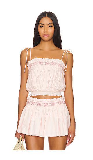 Tularosa Brittney Top in Pink. - size M | Revolve Clothing (Global)