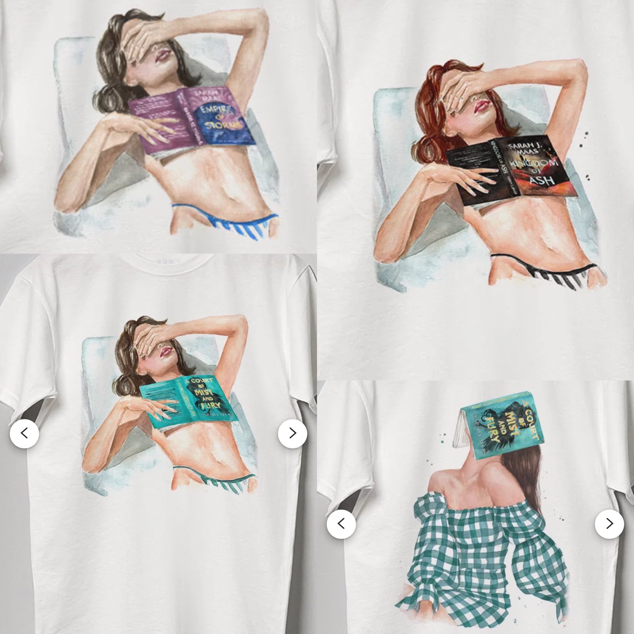 Sarah J Mass series tshirts off Etsy! Throne of glass & A court of thorns and roses 

#LTKswim 

#LTKSeasonal #LTKActive