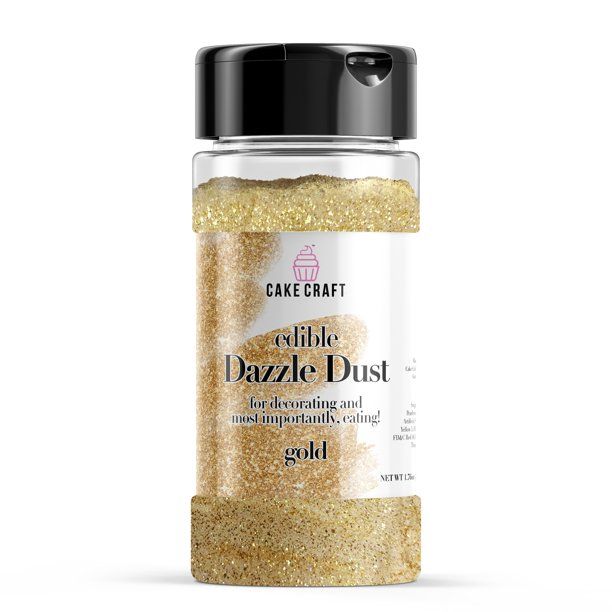 Cake Craft Dazzle Dust Gold 1.76 oz. - Walmart.com | Walmart (US)
