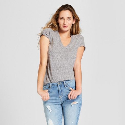 Women's Monterey Pocket V-Neck Relaxed Fit Short Sleeve T-Shirt - Universal Thread™ | Target